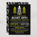 Recherche de blast off anniversaire invitations Fête de l'espace