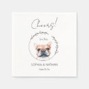 Recherche de french bulldog serviettes Cocktail