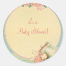 Recherche de cigogne vintage autocollants Bébé