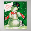 Suche nach retro schneemann poster Weihnachten