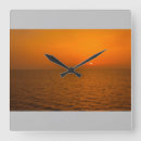 Recherche de paysage marin horloges Coucher de soleil