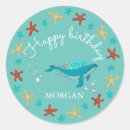 Recherche de anniversaire turquoise autocollants Monogramme
