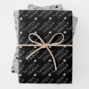 Recherche de noir et argent papier cadeau Pour eux