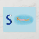 Recherche de natation cartes postales Sports