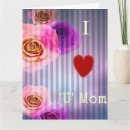 Recherche de rayures violettes vœux cartes Mother