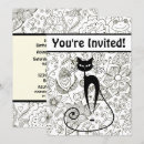 Suche nach schwarze katzen einladungen Mädchen