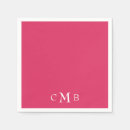 Recherche de cerises serviettes Monogramme