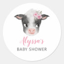 Recherche de vache bébé autocollants Baby shower de vache