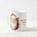 Recherche de santa vintage tasses Aquarelle