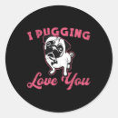 Suche nach vintage hunde aufkleber Mops