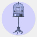 Recherche de oiseau dans une cage autocollants Cages