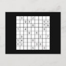 Recherche de énigmes cartes postales Sudoku
