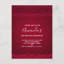 Recherche de arrière plan rouge invitations Élégant