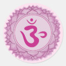 Recherche de chakra de couronne autocollants Yoga
