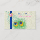 Recherche de plume bleue cartes visite Pour elle