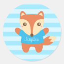 Recherche de petit renard autocollants Pour les enfants