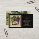 Recherche de raisins cartes visite Dégustation de vin