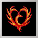 Recherche de oiseau phoenix posters Flammes