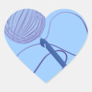 Recherche de coeur crochet autocollants Artisanat