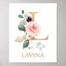 Suche nach monogramm l poster Rose