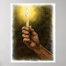 Suche nach licht in der dunkelheit poster Religion