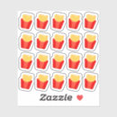 Recherche de fast food autocollants Frites