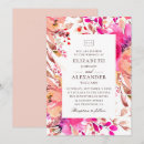 Recherche de rose pêche mariage invitations Floral