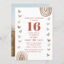 Recherche de boho 16ans anniversaire invitations Moderne