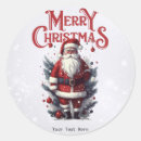 Suche nach vintager weihnachtsmann aufkleber Santa claus
