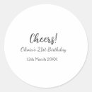 Recherche de bonjour autocollants 21e anniversaire
