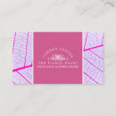 Recherche de feuille rose cartes visite Customer