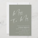 Recherche de miss to mrs bridal shower invitations Simple