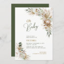 Recherche de botanical baby shower invitations Vert