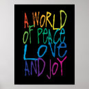 Recherche de paix monde posters Typographie