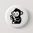 Recherche de singe drôle badges Dessin