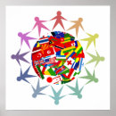 Suche nach weltflaggen poster Globus