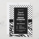 Recherche de motif zèbre invitations Moderne