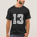 Recherche de numéro 13 tshirts Nombre