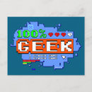 Recherche de le geek cartes postales Nerd