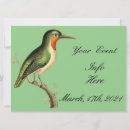 Recherche de oiseaux en vol invitations Enregistrer la date