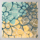 Suche nach grau und türkis poster Blume