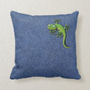 Recherche de gecko coussins Bleu