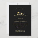 Recherche de black 21ans anniversaire invitations Simple