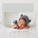 Recherche de nouvelle naissance invitations Minimaliste