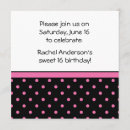Recherche de pois rose blanc invitations Célébration