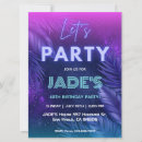 Recherche de verticales 16x22 anniversaire invitations Violet