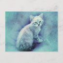 Recherche de chat abstrait cartes postales Aquarelle