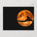 Suche nach katze und mond postkarten Baum