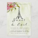 Recherche de tour eiffel mariage invitations Aquarelle
