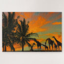 Recherche de girafffes puzzles Animaux